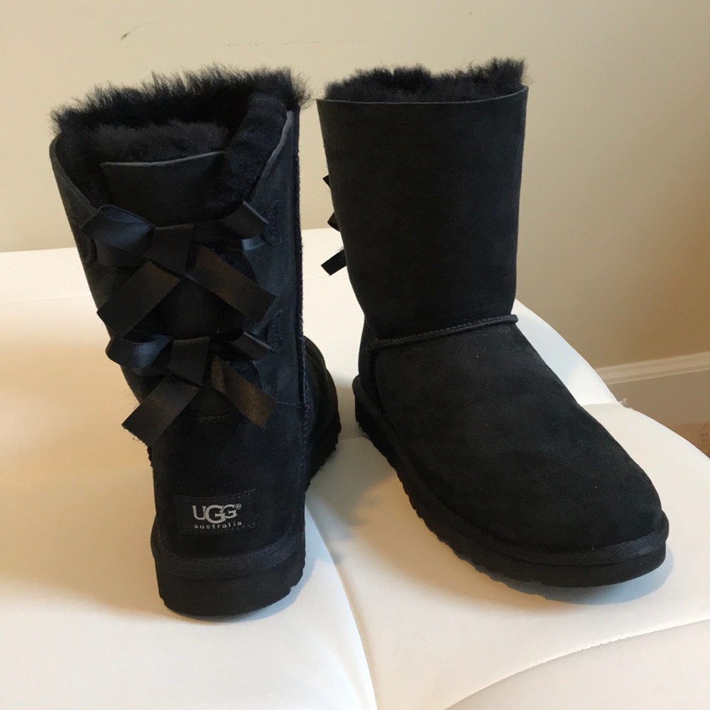 Black Bailey Bow UGG Boots